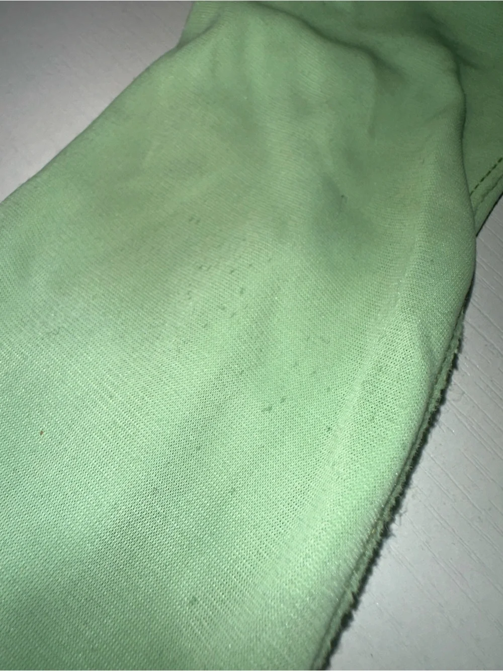 Vtg Pastel Green 22” Opera Gloves w/ Pearl Buttons